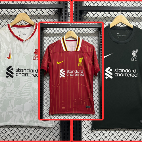 Pack des 3 maillots Liverpool 2024-2025